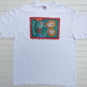 Vintage 1990s Big Head Designs Lost Wages Nevada T Shirt Las Vegas
